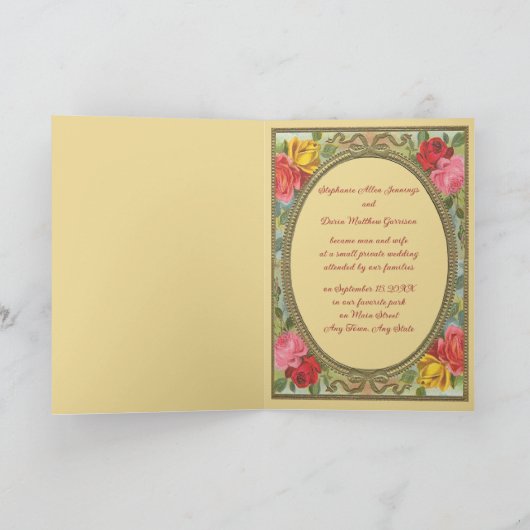 Faire-part Mariage à thème (Intérieur)