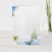 Faire-part mariage ancien de style chinoiserie bleu et blanc (Dos)