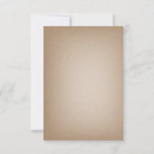 Faire-Part Mariage Arbres Persistants Marron (Dos)