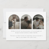 Faire-part Mariage Arc 4 Photo De Script Moderne 'We Eloped!' (Dos)