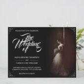 faire-part mariage avec épouse debout - Classique (Debout devant)