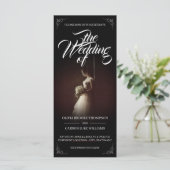 faire-part mariage avec épouse debout - Classique (Debout devant)