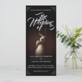 faire-part mariage avec épouse debout - Classique (Debout devant)