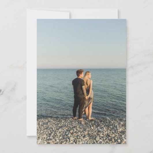 Faire-Part Mariage Avec Photo  (Dos)