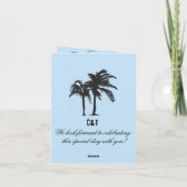 Faire-part Mariage Bali Passeport Enregistrer la date (Dos)