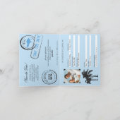 Faire-part Mariage Bali Passeport Enregistrer la date (Intérieur)