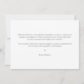 Faire-part Mariage budget Boho moderne Nous avons épousé phot (Dos)