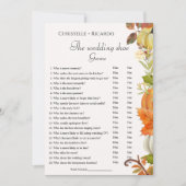 Faire-part mariage citrouille jeu de chaussures jeu de bachel (Devant)