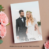 Faire-part Mariage Code QR Photo de la soirée Après une vie d