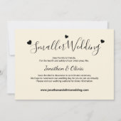 Faire-part Mariage Crème Ivoire Photo de Mariage Réduit (Devant)