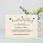 Faire-part Mariage Crème Ivoire Photo de Mariage Réduit (Debout devant)