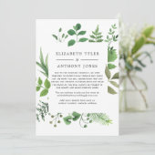 Faire-part Mariage dans une forêt réduisant le nombre d'invit (Debout devant)