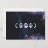 Faire-part Mariage d'astronomie spatiale céleste Enregistrer  (Dos)