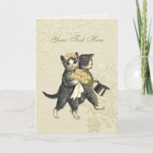 Faire-part Mariage de Chats Élégants