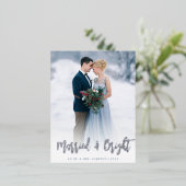 faire-part mariage de feuille de papier (Debout devant)