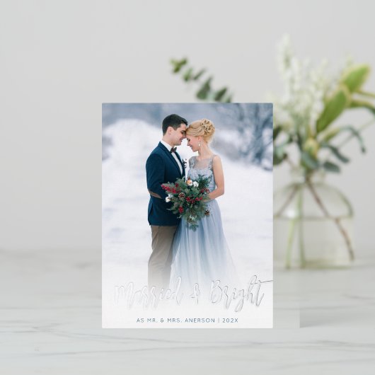 faire-part mariage de feuille de papier (Debout devant)