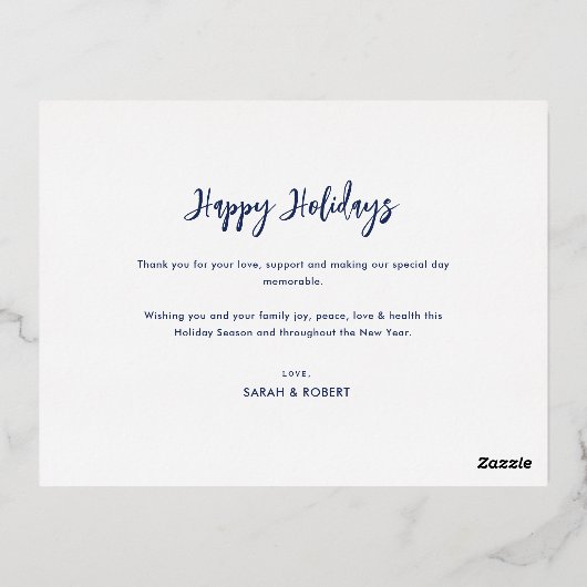 faire-part mariage de feuille de papier (Verso)