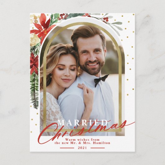 Faire-part Mariage de Noël Marié (Devant)