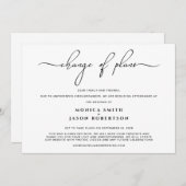 Faire-part Mariage de réduction des modifications des plans S (Devant / Derrière)