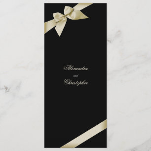 Faire-part Mariage de ruban crème