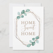 Faire-part Mariage de script de café Eucalyptus moderne (Dos)