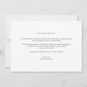 Faire-part Mariage de script luxueux (Dos)