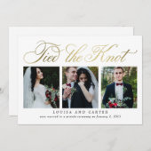 Faire-part Mariage de script luxueux (Devant / Derrière)