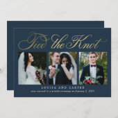 Faire-part Mariage de script luxueux (Devant / Derrière)