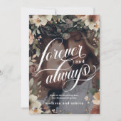 Faire-part Mariage de superposition photo Forever & Always Co (Devant)