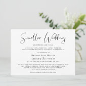 Faire-part Mariage de taille réduite Élégant (Debout devant)