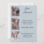 Faire-part Mariage des anneaux minimalistes (Devant)