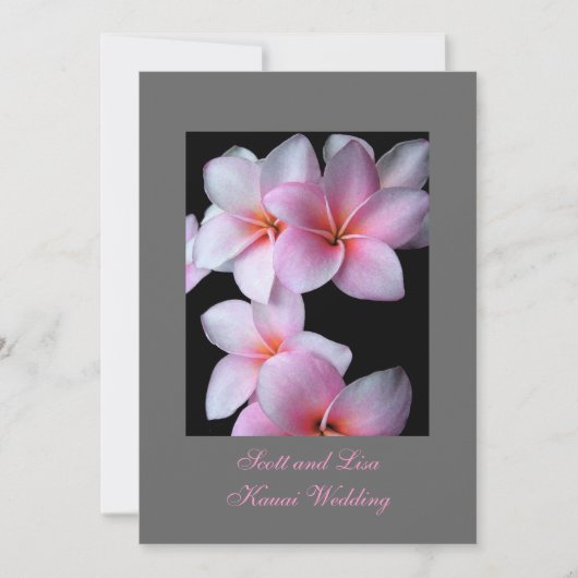 Faire-part Mariage d'Hawaï (Devant)