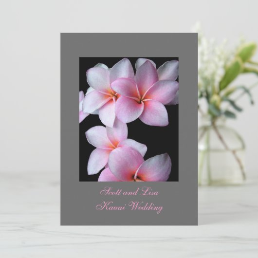 Faire-part Mariage d'Hawaï (Debout devant)