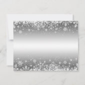 Faire-part Mariage d'hiver enregistrer l'invitation de date (Dos)