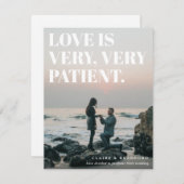 Faire-part Mariage différé gras et épais (Devant / Derrière)