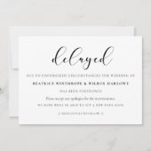 Faire-part mariage différé simple et élégant (Devant)