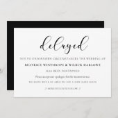 Faire-part mariage différé simple et élégant (Devant / Derrière)