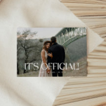 Mariage Élégant avec Photo Minimaliste Moderne