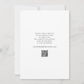 Faire-part Mariage Élégant Moderne avec Arche de Photo de Fia (Dos)