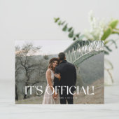 Faire-part Mariage Élégant Moderne de 3 Photos (Debout devant)