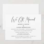 Faire-part Mariage Élégant Réception de Mariage (Devant / Derrière)