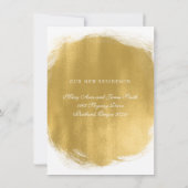 Faire-part Mariage / Elopement Gold Peinture Look (Dos)