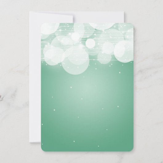 Faire-part Mariage Elopement Lumineuse & Parkle Mint (Dos)