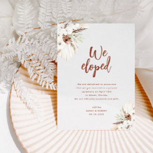 faire-part mariage en terre cuite Boho