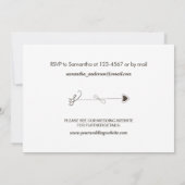 Faire-part mariage Enregistrer la carte Date avec (Dos)