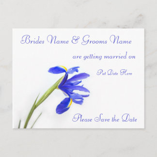 Faire-part Mariage Enregistrer La Date Carte Postale -fleur i