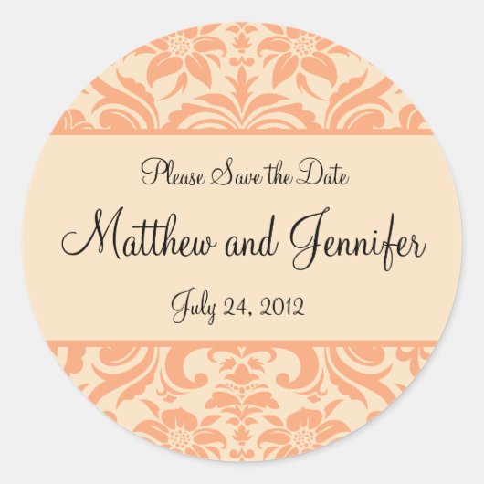 Faire-part mariage Enregistrer le sticker de date (Devant)