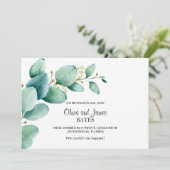 Faire-part Mariage Eucalyptus (Debout devant)