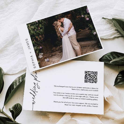 Faire-part Mariage EVERLEIGH Minimal Elopement