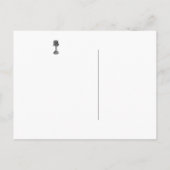 Faire-part Mariage gothique Enregistrer la date Carte postale (Dos)